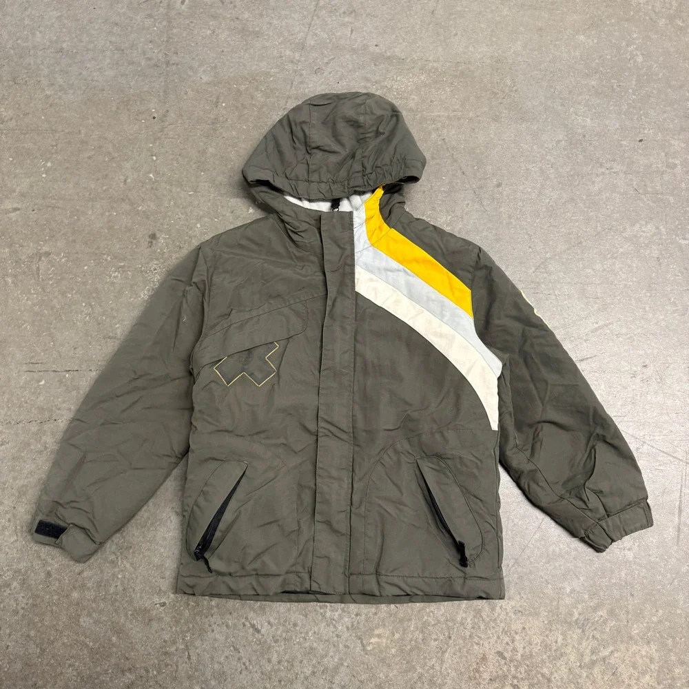Look Live Ride X Games‎ Kids Hooded Winter Jacket Olive Green Size 10/12 M